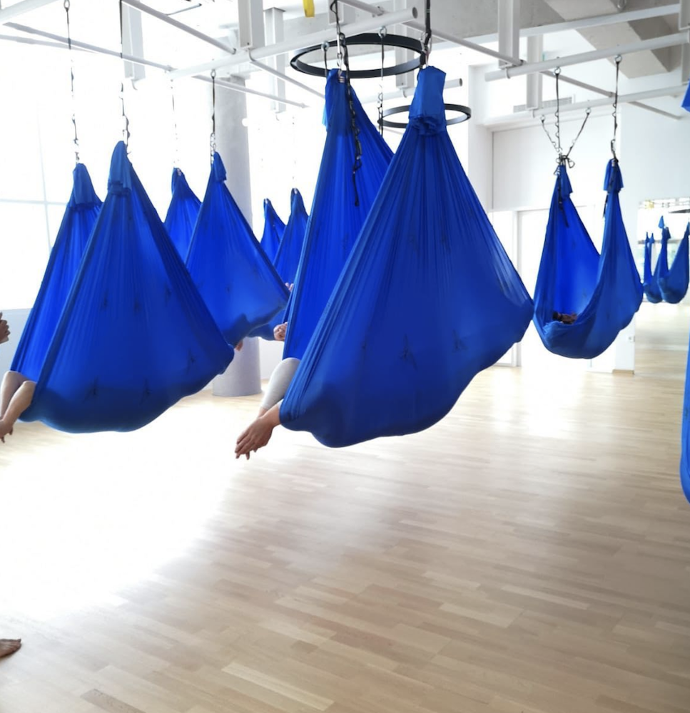 Aerial Yoga Hammock - Premium Aerial Silk Yoga Swing Antigravity Yoga,  Inversion Exercises